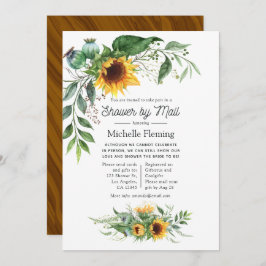 Rustikale Bohemische Sonnenblumendusche per Mail Einladung