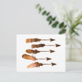 Rustikale Bohemische Stammesfüßer-Pfeile Postkarte (Stehend Vorderseite)