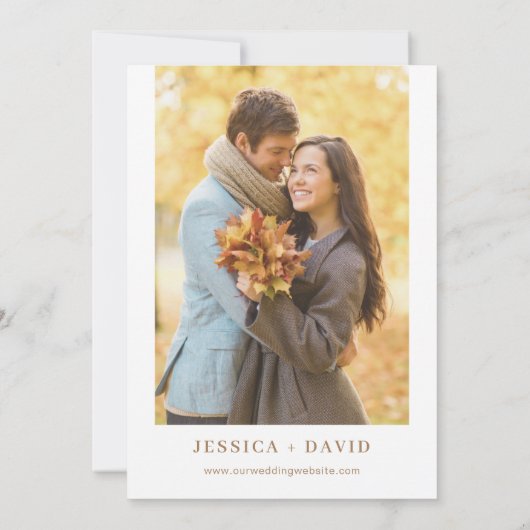 Rustikale Bohemische Terracotta Herbergsbahn Save Einladung (Rückseite)