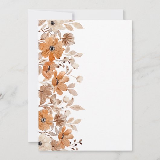 Rustikale Bohemische Verlobung Dankeskarte (Rückseite)