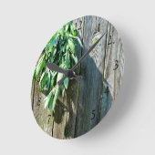 Rustikale Bohenkräuter Barnholz Runde Wanduhr (Winkel)