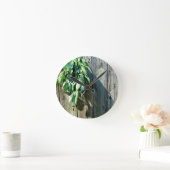 Rustikale Bohenkräuter Barnholz Runde Wanduhr (Zuhause)