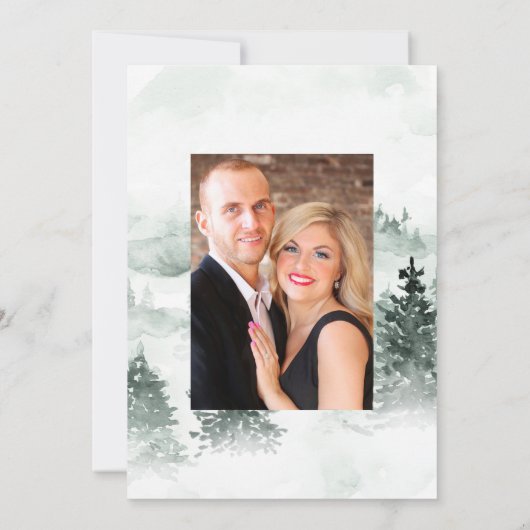 Rustikale Boho-Baumwolle und Eukalyptus-Bohemische Save The Date (Rückseite)