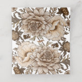 Rustikale Boho-Begleitkarten, Holzlandhochzeit Platzkarte (Innenseite Aufgefaltet)