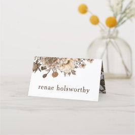 Rustikale Boho-Begleitkarten, Holzlandhochzeit Platzkarte