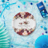 Rustikale Boho Blumendusche Tee Party 7" Platten Pappteller (Party)