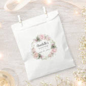 Rustikale Boho Blush Pink Rose Bläsertaufen Geschenktütchen (Ausgeschnitten)