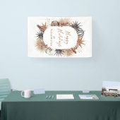 Rustikale Boho-Botanik Weihnachten Banner (Messe)