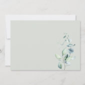 Rustikale Boho Botanische Hochzeit Einladung (Rückseite)