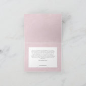 Rustikale Boho Delicate Fall Wildblume Hochzeit Dankeskarte (Innenseite)