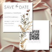 Rustikale Boho Delicate Fall Wildblume Hochzeit Save The Date