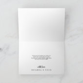 Rustikale Boho Elegant geflochtene Hochzeit Dankeskarte (Innenseite)