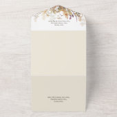 Rustikale Boho Fall Wildblumen Tan Dinner All In One Einladung (Außenbereich)