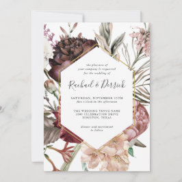 Rustikale Boho Fantasy Wedding Einladung