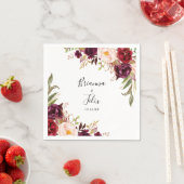 Rustikale Boho farbenfrohe Blumenhochzeit Napkin Serviette (Beispiel)