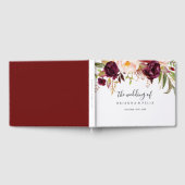 Rustikale Boho farbenfrohe blumenreiche Hochzeit Gästebuch (Voll)