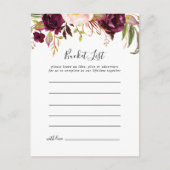 Rustikale Boho farbenfrohe Blumenzettel Postkarte (Vorderseite)