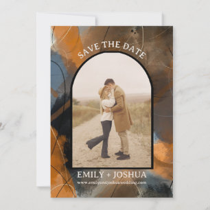 Rustikale Boho Flach Save The Date Karten Künstler