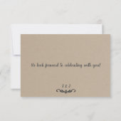 Rustikale Boho Floral Antelope Hunt ist über UAWG Einladung (Rückseite)