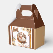 Rustikale Boho Floral Baby Dusche Geschenkschachtel (Rückseite)