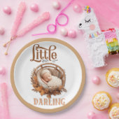 Rustikale Boho Floral Baby Dusche Pappteller (Party)