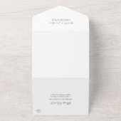 Rustikale Boho Floral Wedding All In One Einladung (Außenbereich)