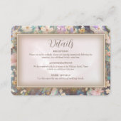 Rustikale Boho Floral Wedding Begleitkarte (Vorderseite)