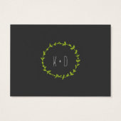 Rustikale Boho Forest Cats Hochzeit Einladung (Rückseite)