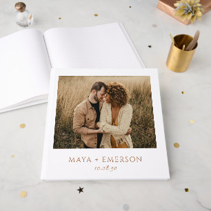 Rustikale Boho-Foto-Hochzeit Gästebuch