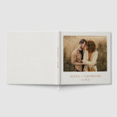 Rustikale Boho-Foto-Hochzeit Gästebuch (Voll)
