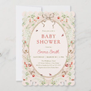 Rustikale Boho-Geschlechtsneutrale Babyparty Einladung
