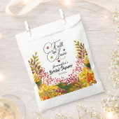Rustikale Boho Herbstblütenhochzeit fällt in Liebe Geschenktütchen (Ausgeschnitten)