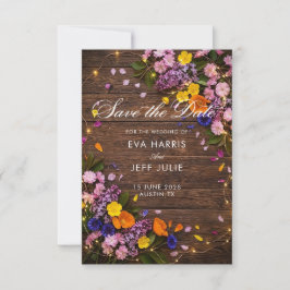 RUSTIKALE BOHO-HOLZ-SAVE-THE-DATE-HOCHZEITSEINLADU SAVE THE DATE