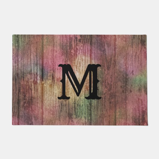 Rustikale Boho Hübsch Herbst Cranberry Sage Colors Fußmatte (Vorderseite)