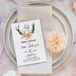 Rustikale Boho Hunt ist über Brautparty Einladung