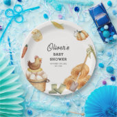 Rustikale Boho KinderBaby-Dusche auf der Bauernhöf Pappteller (Party)
