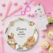 Rustikale Boho KinderBaby-Dusche auf der Bauernhöf Pappteller (Party)