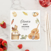 Rustikale Boho KinderBaby-Dusche auf der Bauernhöf Serviette (Beispiel)