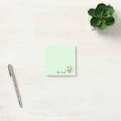 Rustikale Boho-Kleeblatt-Blumenstrauß-Monogramm Post-it Klebezettel (Büro)