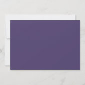 Rustikale Boho Lavender Lila Blumenhochzeit Einladung (Rückseite)