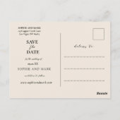 Rustikale Boho-Pampasgras-Save-the-Date-Foto Postkarte (Rückseite)