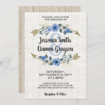 Rustikale Boho-Pfeile und Einladung zur Hochzeit m