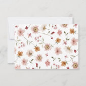 Rustikale Boho RSVP-Karte RSVP Karte (Rückseite)