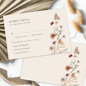 Rustikale Boho RSVP-Karte RSVP Karte