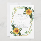 Rustikale BOHO Sonnenblumen Grüne Hochzeit (Vorderseite)