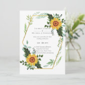 Rustikale BOHO Sonnenblumen Grüne Hochzeit (Stehend Vorderseite)