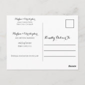 Rustikale Boho Sonnenblumen-Rose Hochzeit speicher Postkarte (Rückseite)