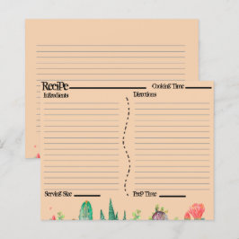 Rustikale Boho Southwest Catcus Rezeptionskarten