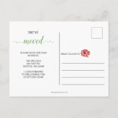 Rustikale Boho sukkulente Kaktus, die wir bewegt h Ankündigungspostkarte (Rückseite)