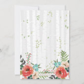 Rustikale Boho Teepee Gender Neutral Baby Dusche Einladung (Rückseite)